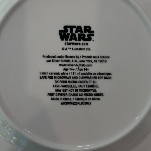 Star Wars Mandalorian &Grogu Ceramic Dessert Plates Set Of 4 Featuring Baby Yoda - Picture 10 of 13